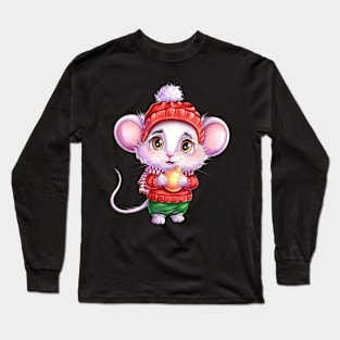 Cute Mouse Long Sleeve T-Shirt